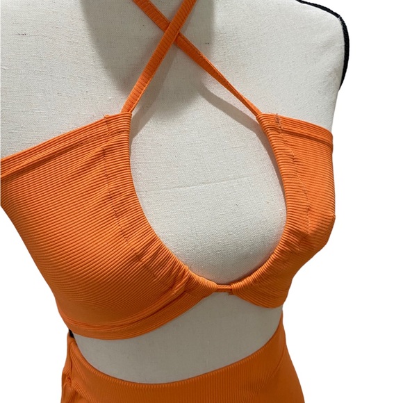 Ribbed Halter Top and Pants Set - Picture 2 of 3